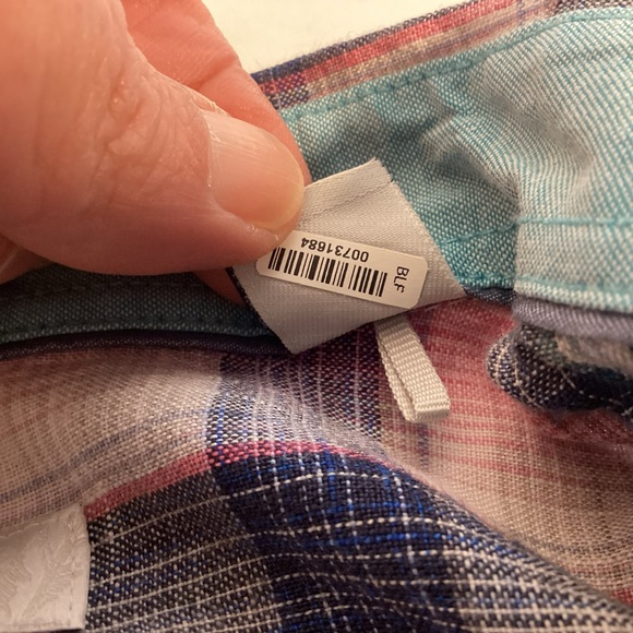 Tommy Bahama Men’s Linen Long Sleeve Button Down Plaid Shirt Size large - Picture 10 of 13